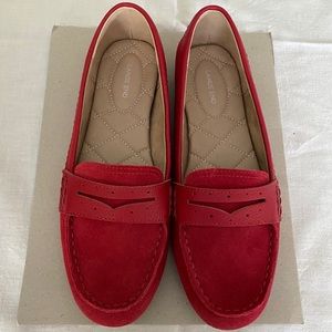 COPY - Lands End Red Driving Mocs